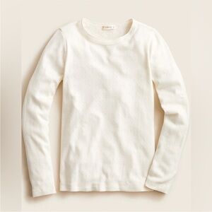 Crewcuts NWT White Long Sleeve Pointelle T-shirt